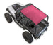 Sun Shade for Jeep Wrangler YJ (1987–1996) by SpiderWebShade, pink solid shade top