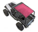 Sun Shade for Jeep Wrangler YJ (1987–1996) by SpiderWebShade, pink solid shade top