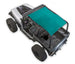 Sun shade top for Jeep Wrangler YJ, teal color by SPIDERWEBSHADE (1987–1996)