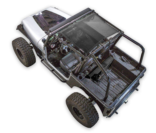 Jeep Wrangler YJ Sun Shade (1987–1996) solid color shade top by SpiderWebShade