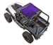 Sun Shade for Jeep Wrangler YJ (1987–1996) by SPIDERWEBSHADE, solid purple shade.