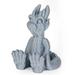 Numakers PLA+ filament 3D printed dragon figurine in blue-gray
