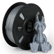 PLA+ Filament spool by Numakers; gray filament beside a 3D-printed dragon figurine.