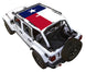SPIDERWEBSHADE sun shade top for Jeep Wrangler JLU 4-Door with Texas flag print