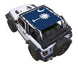 SpiderWebShade sun shade for Jeep Wrangler JL 2-Door with blue SC flag print top