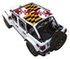 Sun shade top for Jeep Wrangler JLU 4-Door by SPIDERWEBSHADE featuring Maryland flag print.