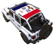 Sun shade for Jeep Wrangler JLU 4-Door by SPIDERWEBSHADE; stock printed top featuring Iowa flag motif.