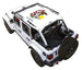 Sun shade top for Jeep Wrangler JLU 4-Door by SPIDERWEBSHADE with Illinois flag eagle print