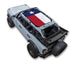Sun shade top for Ford Bronco (2021–2026) by SpiderWebShade with Texas flag print