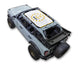 SpiderWebShade sun shade top for Ford Bronco (2021–2026); white printed shade with yellow star border and logo