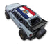 Sun shade top for Ford Bronco with patriotic flag print by SpiderWebShade
