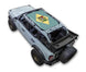 Sun shade for Ford Bronco (2021–2026) by SPIDERWEBSHADE with a printed flag-style design