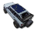 Sun shade for Ford Bronco (2021–2026); navy blue printed top with yellow star pattern.