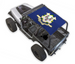 Sun Shade for Jeep Wrangler YJ, blue printed flag crest, SPIDERWEBSHADE.