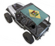 Sun Shade for Jeep Wrangler YJ (1987–1996) by SPIDERWEBSHADE, stock printed crest flag design