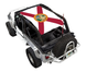 Sun Shade for Jeep Wrangler LJ (2004–2006) by SPIDERWEBSHADE; stock printed shade top