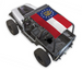 Sun shade top for Jeep Wrangler YJ by SPIDERWEBSHADE with Georgia state flag print