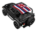 Sun Shade for Jeep Wrangler TJ (1997–2006) by SPIDERWEBSHADE with Hawaii flag print