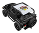 SpiderWebShade Sun Shade Top for Jeep Wrangler TJ (1997–2006) with Illinois flag print.