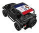 Jeep Wrangler TJ Sun Shade by SPIDERWEBSHADE (1997–2006); stock printed shade top with Iowa flag design.