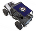 Sun shade top for Jeep Wrangler YJ (1987–1996) by SPIDERWEBSHADE, blue printed shade with Kentucky state flag