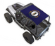 Sun shade top for Jeep Wrangler YJ (1987–1996) by SPIDERWEBSHADE, blue printed shade with Kentucky state flag