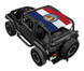 SpiderWebShade Sun Shade for Jeep Wrangler TJ (1997–2006), Missouri flag print