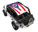 Sun shade SpiderWebShade for Jeep Wrangler LJ (2004–2006) with American flag print top