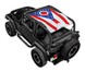 Sun shade for Jeep Wrangler TJ (1997–2006) by SpiderWebShade with Ohio flag print
