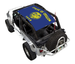 Sun shade SpiderWebShade for Jeep Wrangler LJ (2004–2006), blue with Oregon state flag print