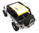 SPIDERWEBSHADE Sun Shade for Jeep Wrangler LJ (2004–2006), white center with yellow border