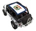 Sun Shade top for Jeep Wrangler LJ (04–06) by SPIDERWEBSHADE with blue border and West Virginia state flag print