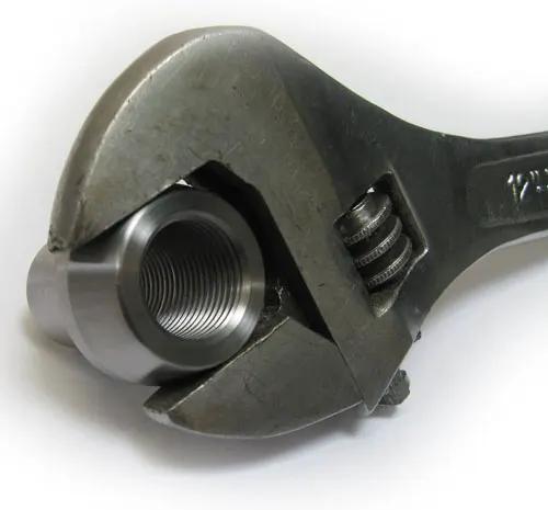 Artec Industries Tube Adapter 1.25 in - 12 TPI for 1.5 in ID, 2.0 in OD with wrench flats and threaded inner bore