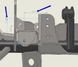 Artec JK2TJ Front Axle Swap Kit with Truss gray CAD model