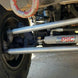 Artec JK2TJ Front Axle Swap Kit with Truss, PSC steering component visible, silver tubular links