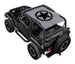 Sun shade for Jeep Wrangler TJ by SpiderWebShade; gray stock printed top with black star logo