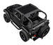 SPIDERWEBSHADE Jeep Wrangler TJ Sun Shade, solid black shade top for 1997–2006
