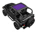 Sun Shade for Jeep Wrangler TJ by SpiderWebShade, purple solid shade top.