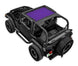 Sun Shade for Jeep Wrangler TJ by SpiderWebShade, purple solid shade top.