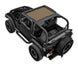 Sun shade top for Jeep Wrangler TJ by SpiderWebShade, tan solid color, fits 1997–2006