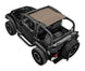 Sun Shade for Jeep Wrangler TJ by SPIDERWEBSHADE, tan solid shade top (1997–2006)