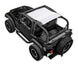 Sun Shade top by SpiderWebShade for Jeep Wrangler TJ (1997–2006), solid color silver shade panel.