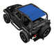 Sun Shade SpiderWebShade for Jeep Wrangler TJ (1997–2006), blue solid shade top