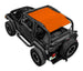 SPIDERWEBSHADE sunshade for Jeep Wrangler TJ (1997–2006), orange solid color top