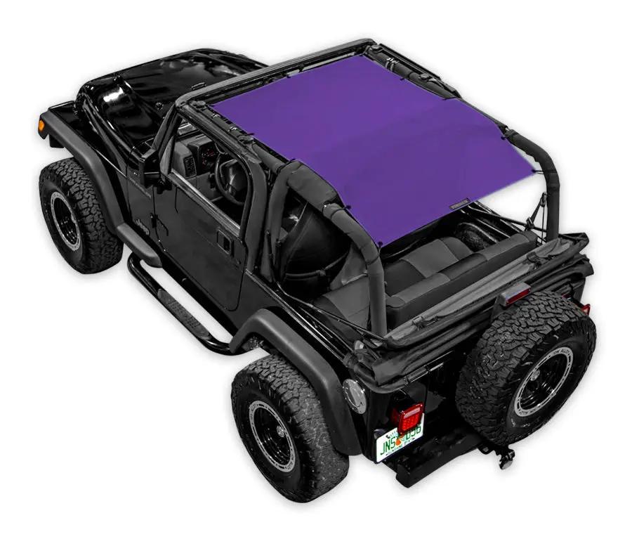 Sun shade for Jeep Wrangler TJ (1997–2006) by SpiderWebShade, purple solid color