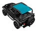 Sun Shade for Jeep Wrangler TJ 1997–2006 in solid blue by SPIDERWEBSHADE