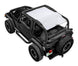 Sun shade for Jeep Wrangler TJ (1997-2006) by SpiderWebShade, solid white shade top