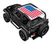 Sun shade for Jeep Wrangler TJ by SPIDERWEBSHADE with American flag print