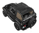 Sun shade top for Jeep Wrangler TJ (1997–2006) by SpiderWebShade; solid color mesh shade over roll bars