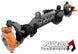 Artec Industries Front Axle Truss for TJ/LJ/ZJ, black center beam with orange knuckles